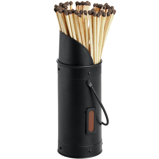 Skandi London Black Matchstick Holder with 60 Matches - Skandi London