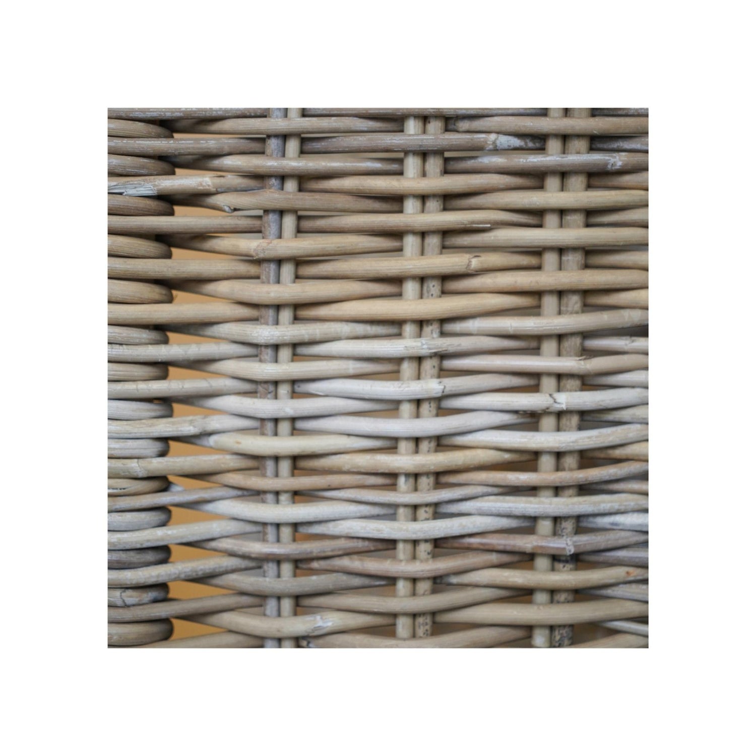 Herning Rattan Log Trolley with Kindling Shelf - Skandi London