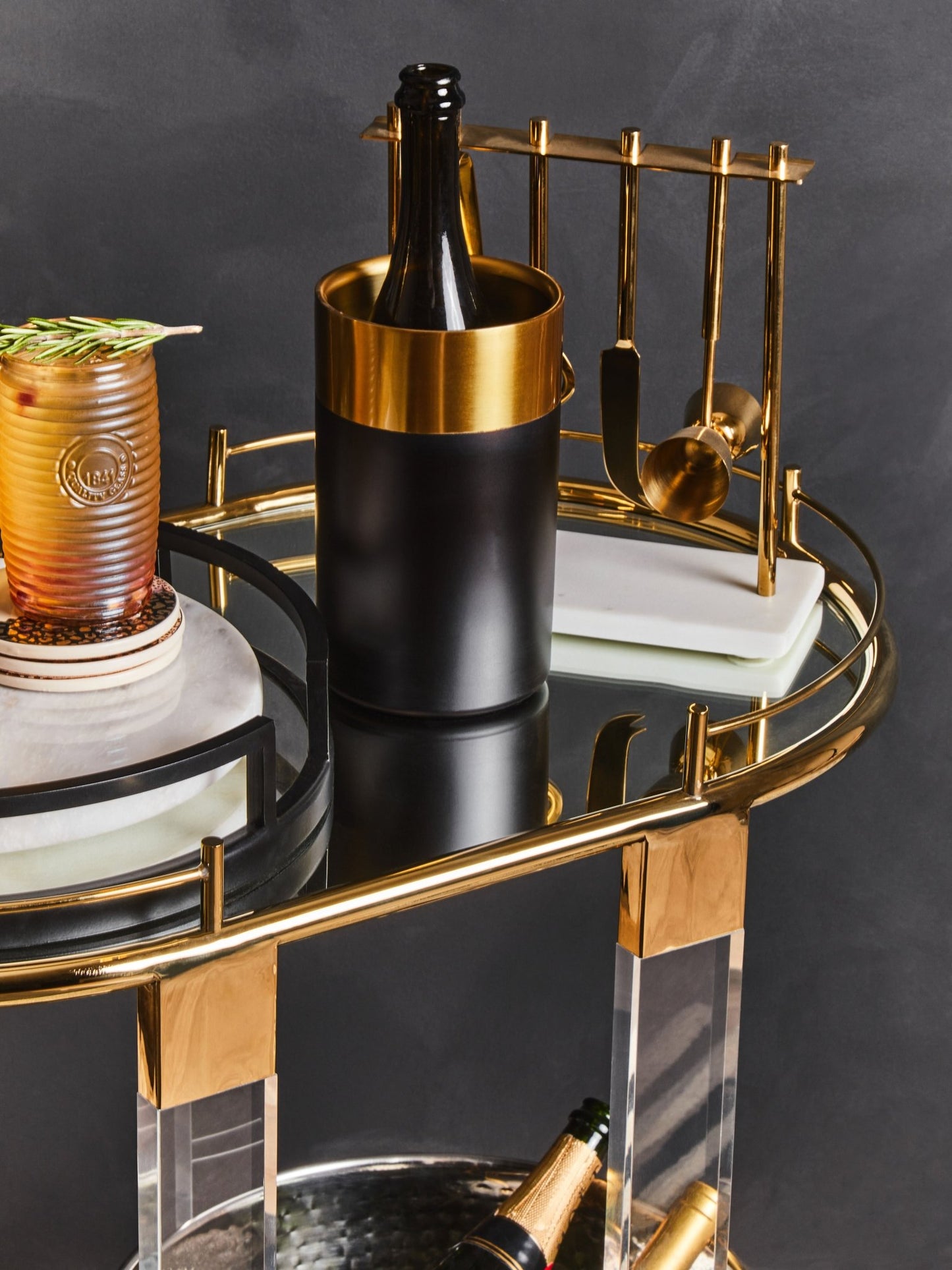 Kelda Black Champagne And Wine Cooler - Skandi London