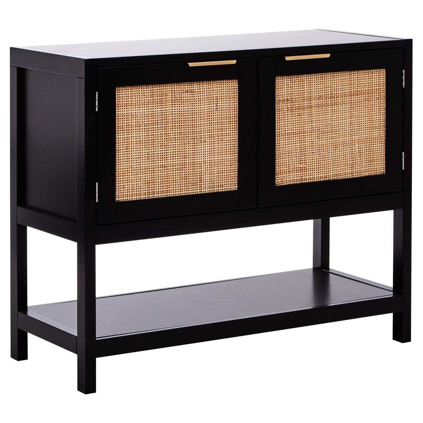 Olaf Black Wood Side Cabinet - Skandi London
