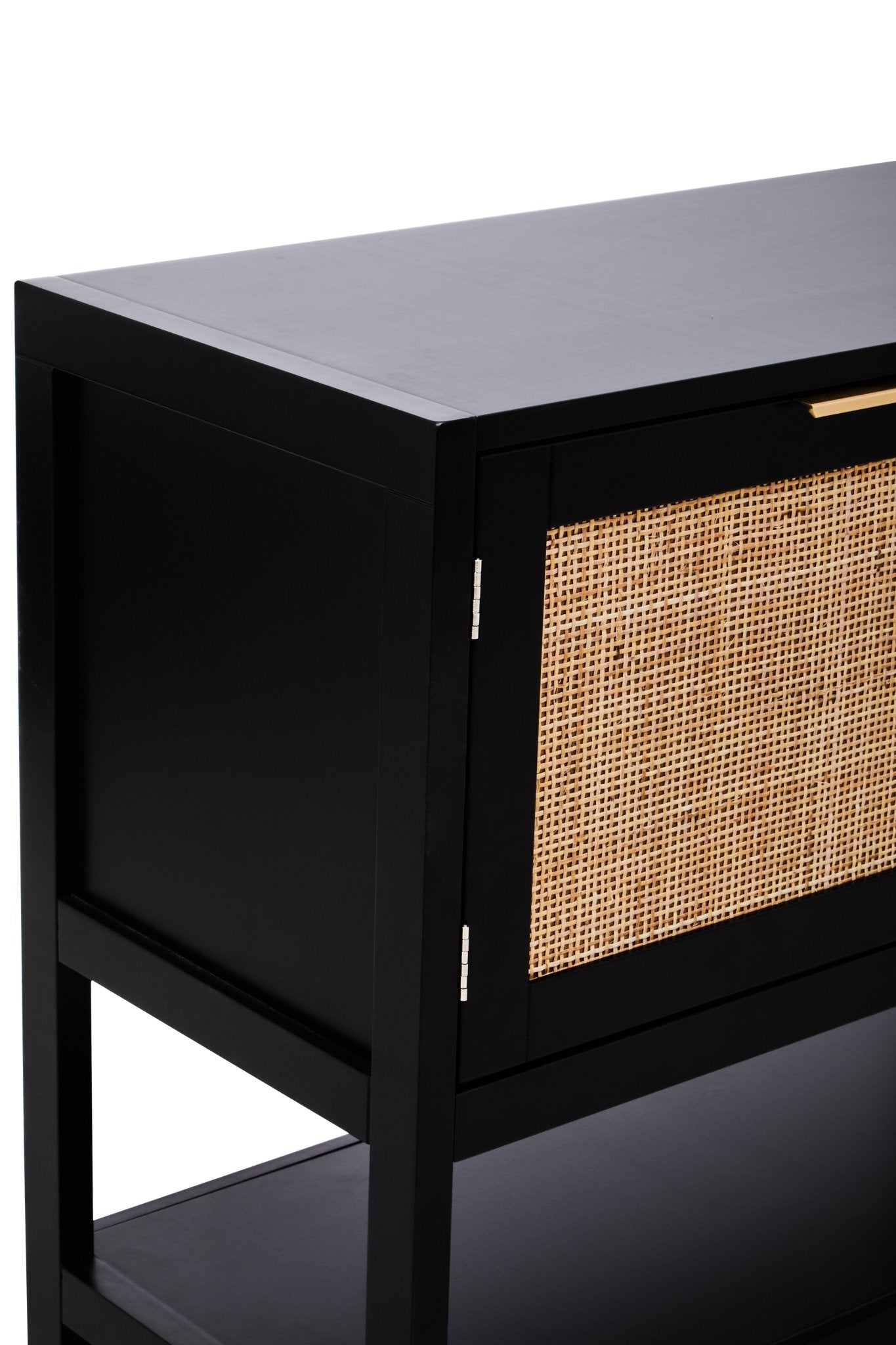 Olaf Black Wood Side Cabinet - Skandi London