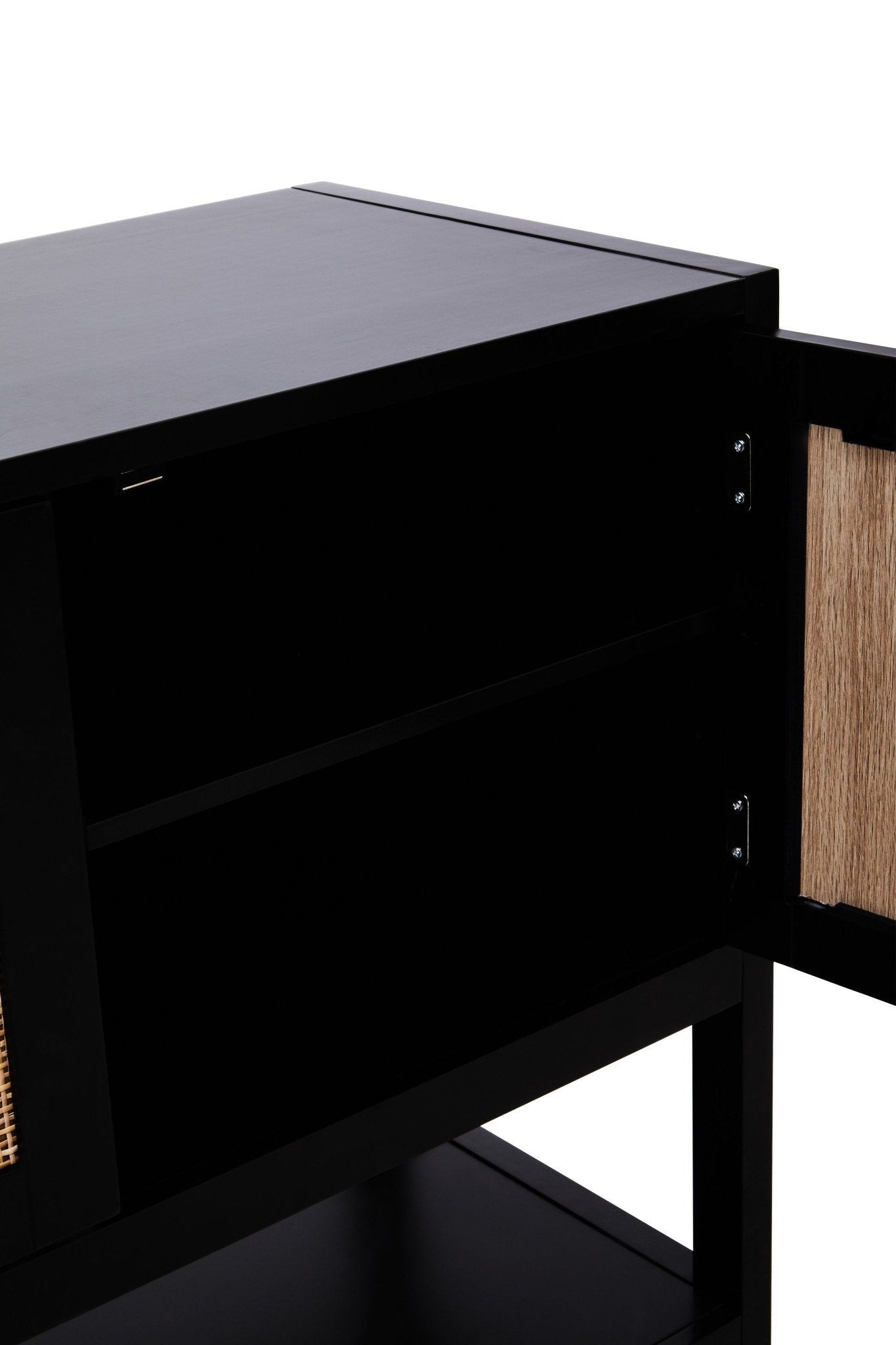 Olaf Black Wood Side Cabinet - Skandi London