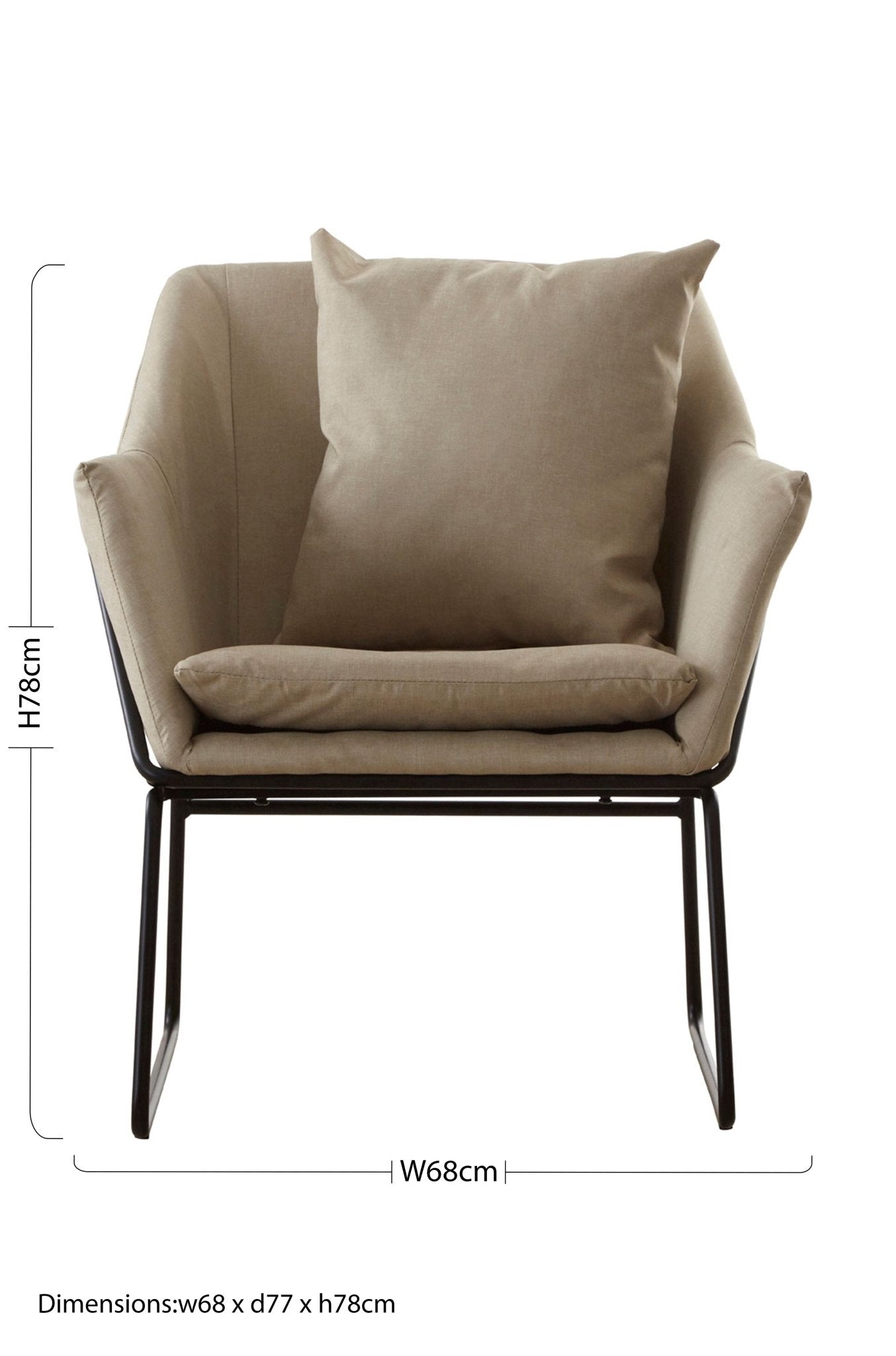 Pelle Stone Armchair - Skandi London