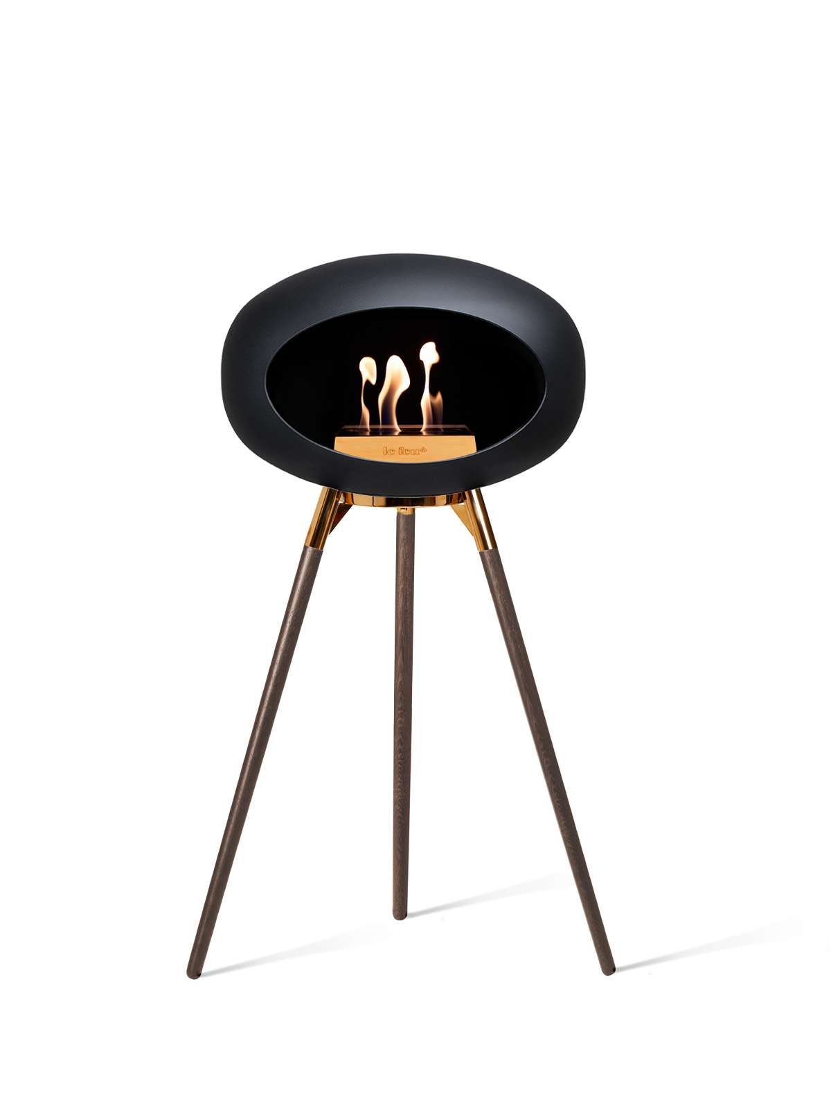 Le Feu - Dome Ground High - Black + Rosegold + Smoked Oak + Rosegold - Skandi London