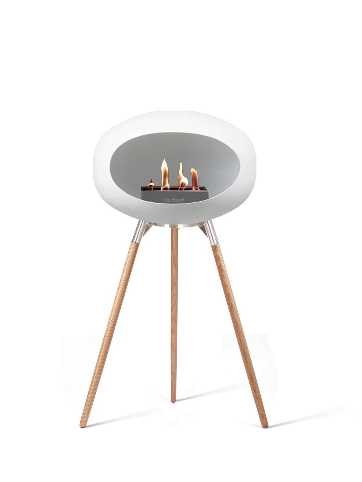 Le Feu - Dome Ground High - White + Steel + Soaptreated Oak + Steel - Skandi London