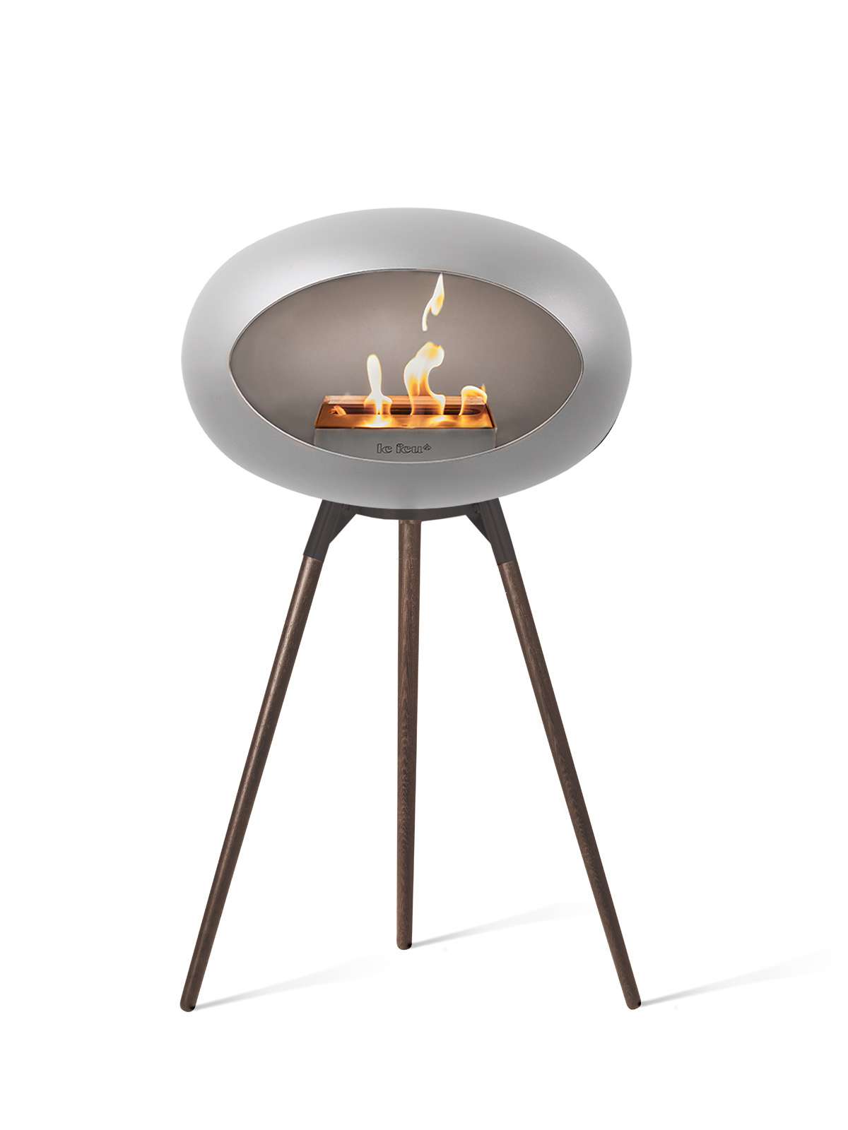 Le Feu - Dome Ground High - Nickel + Black + Smoked Oak + Steel - Skandi London