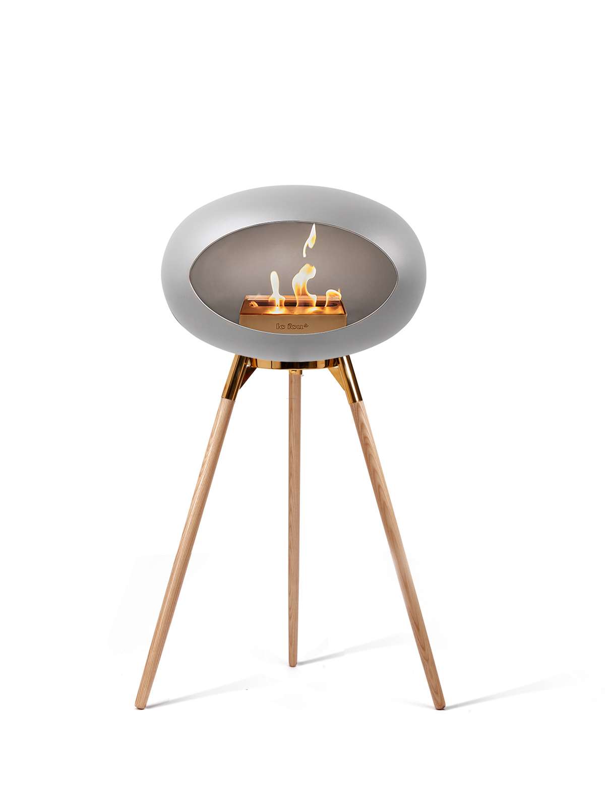 Le Feu - Dome Ground High - Nickel + Rosegold + Soaptreated Oak + Rosegold - Skandi London