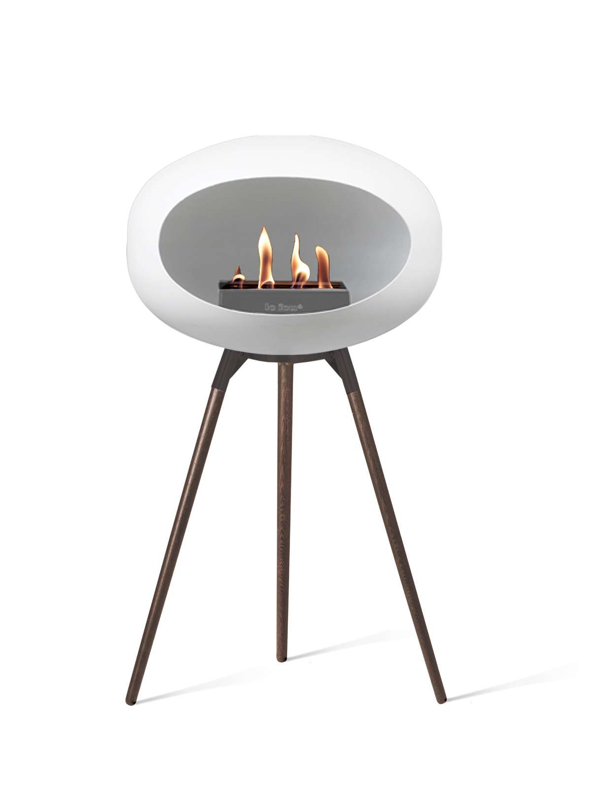 Le Feu - Dome Ground High - White + Black + Smoked Oak + Steel - Skandi London