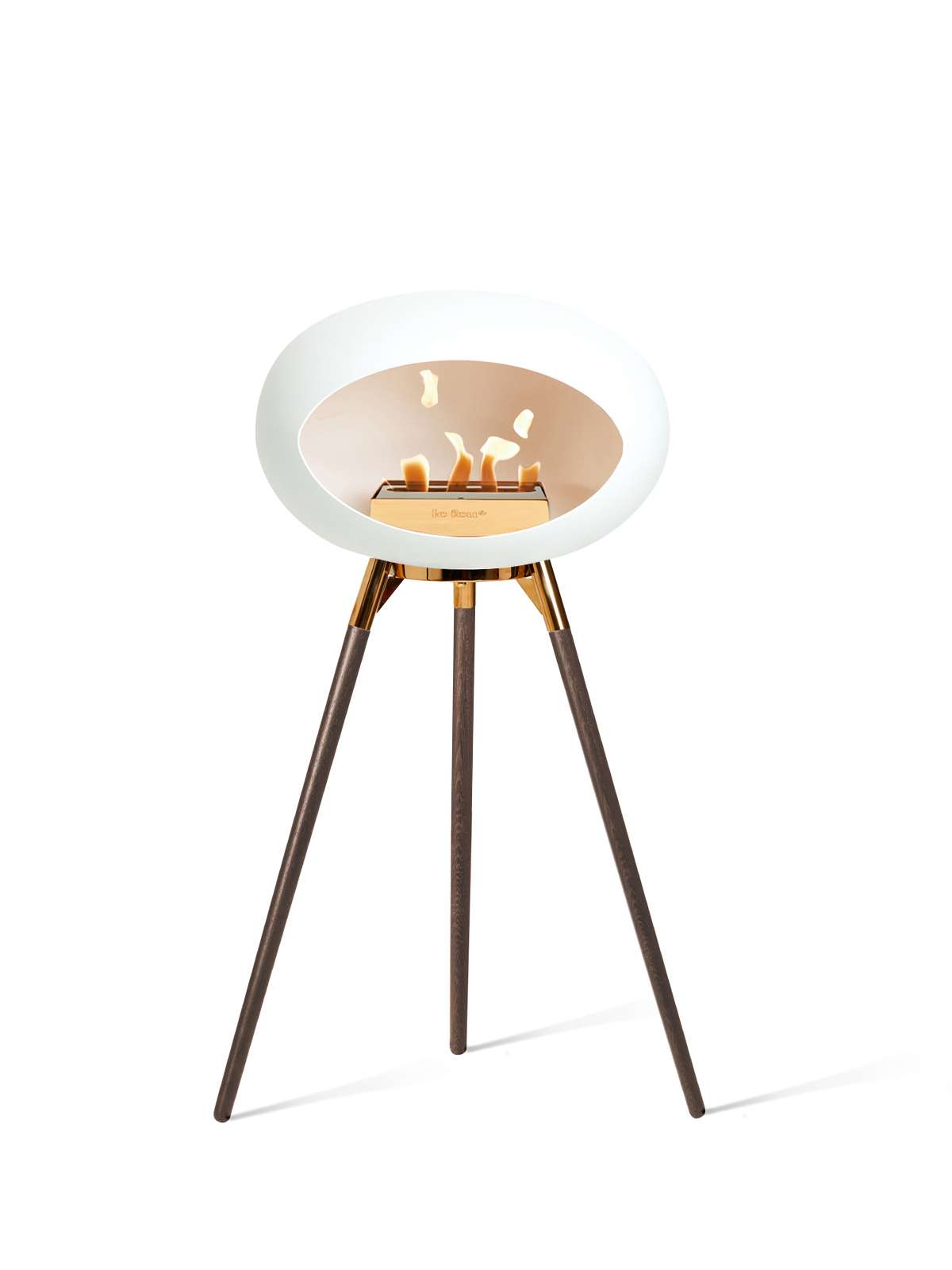 Le Feu - Dome Ground High - White + Rosegold + Smoked Oak + Rosegold - Skandi London