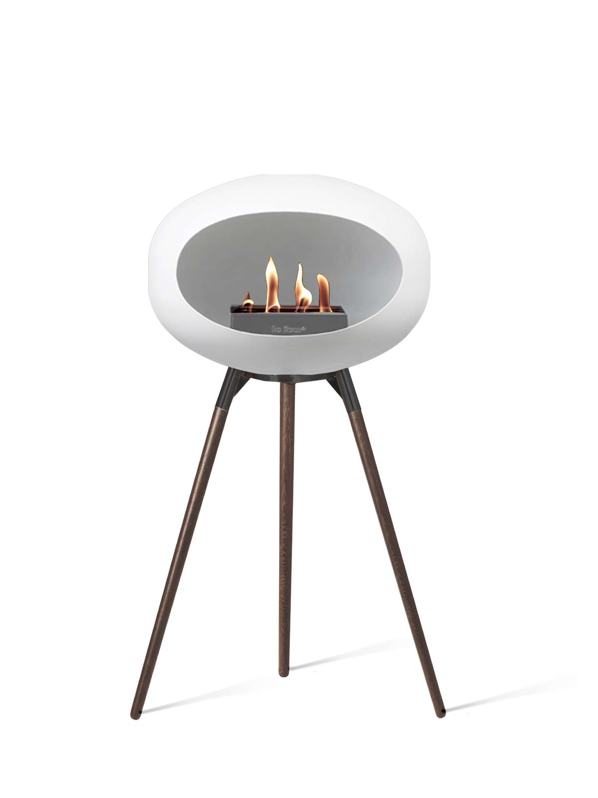 Le Feu - Dome Ground High - White + Black + Smoked Oak + Steel - Skandi London