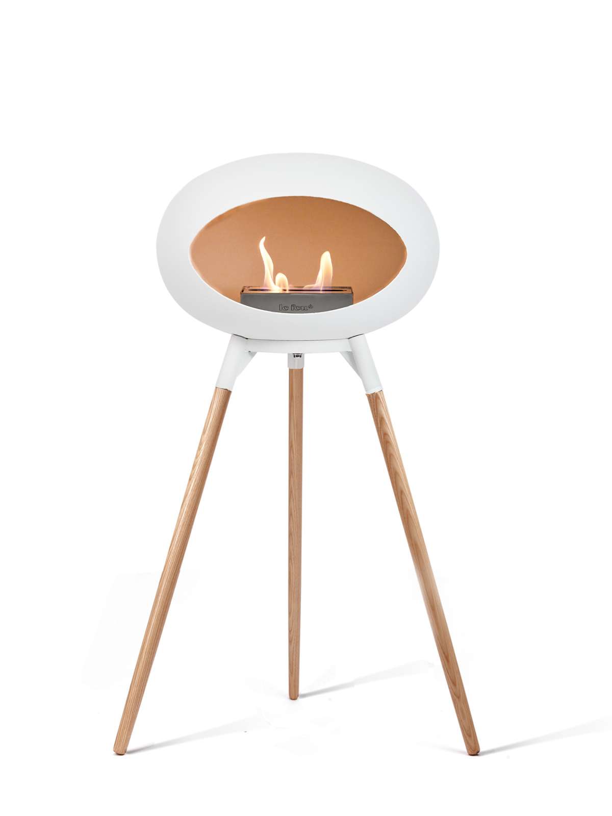 Le Feu - Dome Ground High - White + White + Soaptreated Oak + Steel - Skandi London
