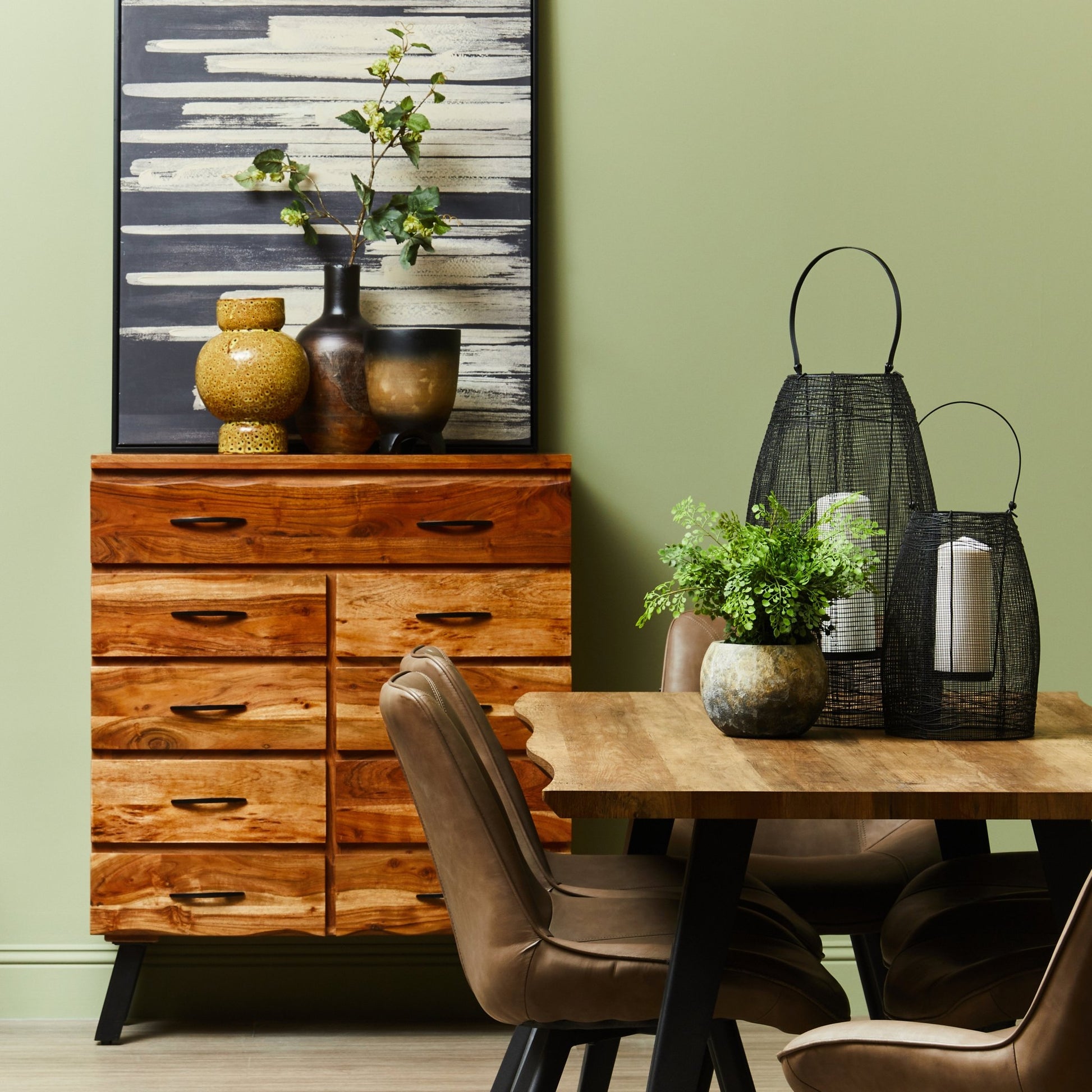 Rania Black Finish Small Lantern - Skandi London