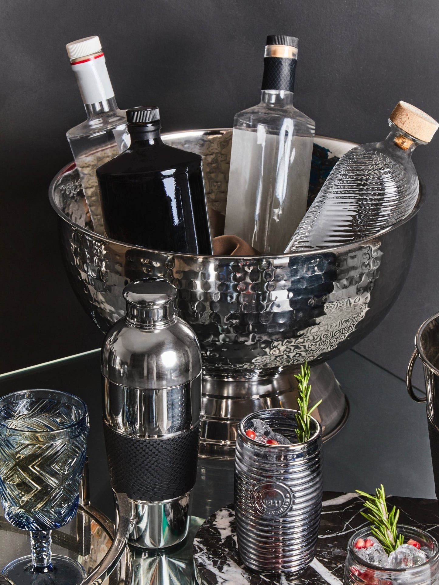 Anders Silver Finish Champagne Bowl - Skandi London