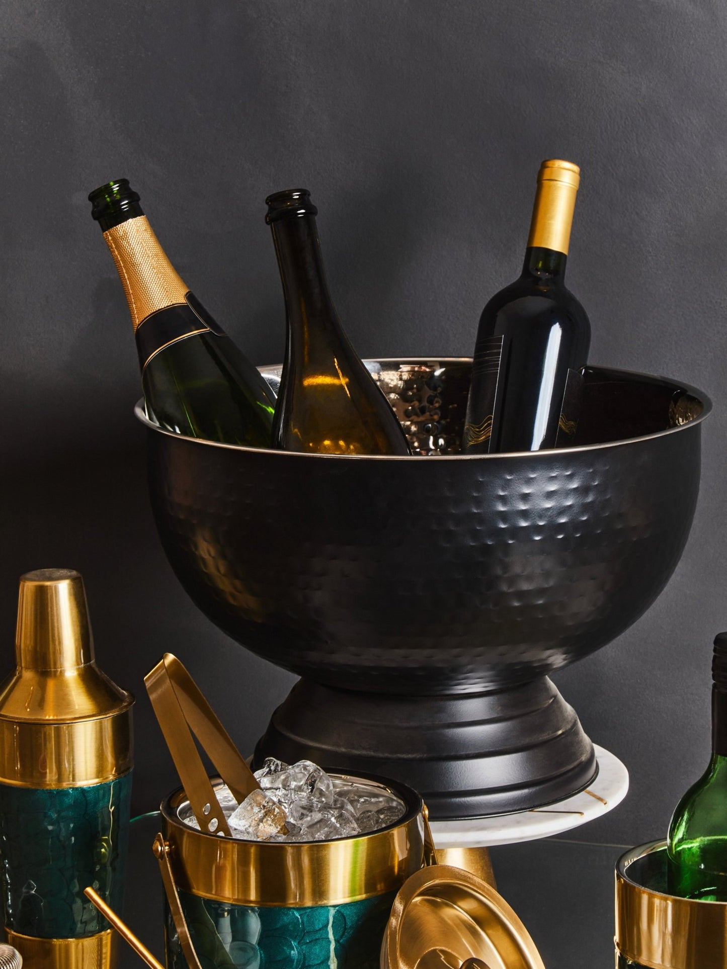 Anders Black Finish Champagne Bowl - Skandi London