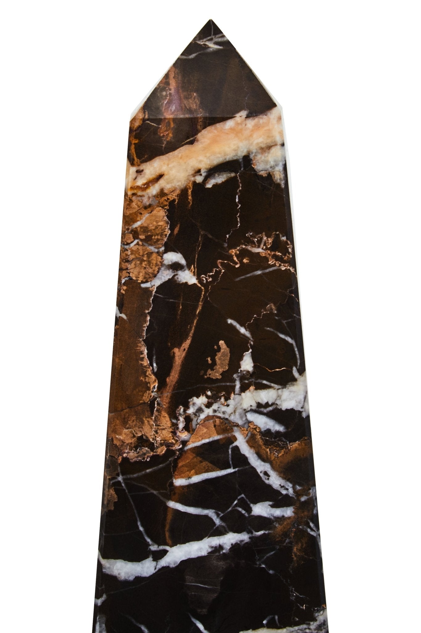 Vida Large Black Marble Obelisk - Skandi London