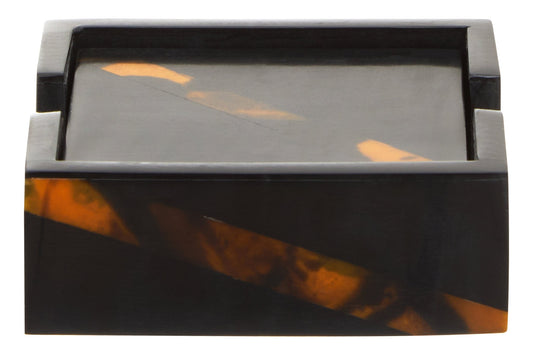 Mette Set Of Four Tortoise Shell Coasters - Skandi London