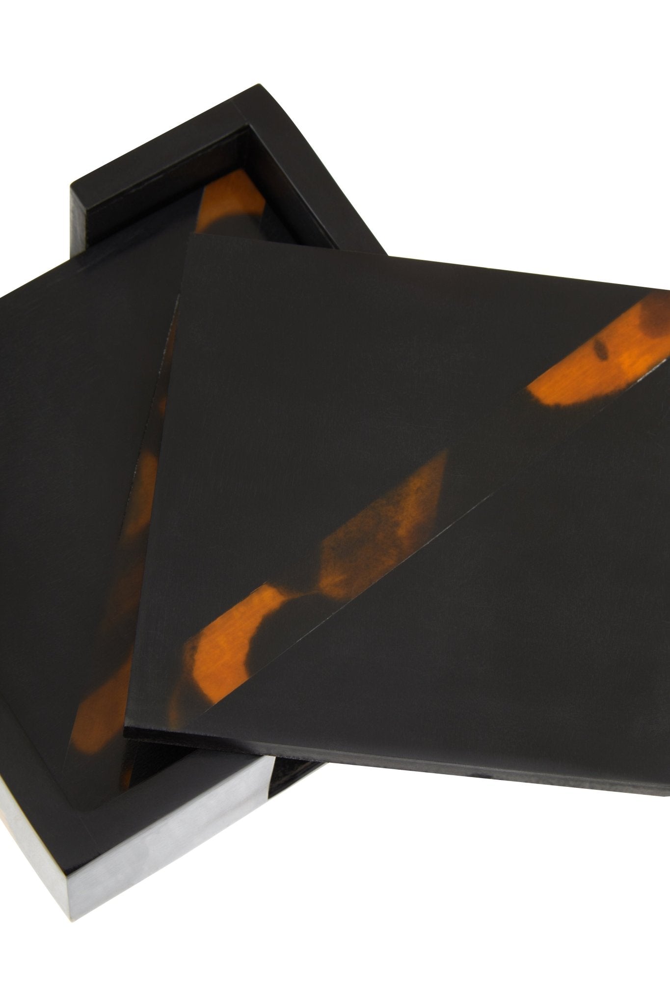 Mette Set Of Four Tortoise Shell Coasters - Skandi London