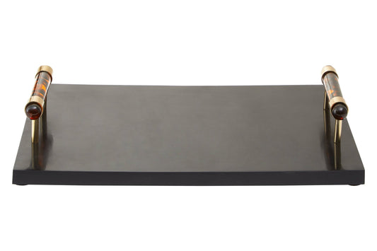 Mette Rectangular Tortoise Shell Tray - Skandi London