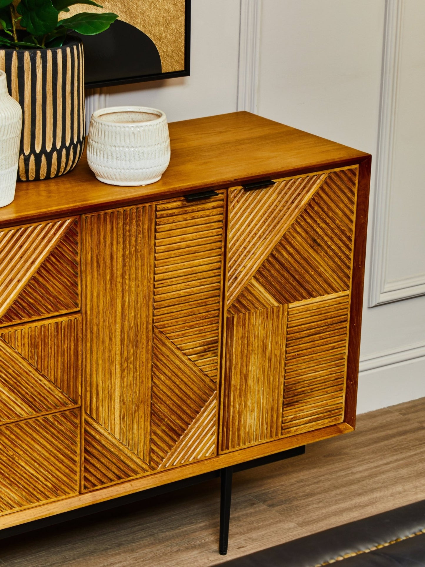 Gunnar Sideboard With Metal Legs - Skandi London