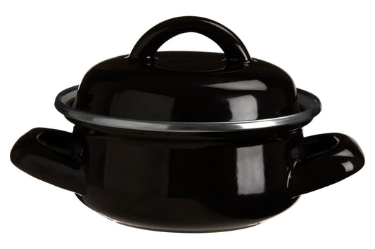 Maj Black Enamel Mini Casserole Dish - Skandi London