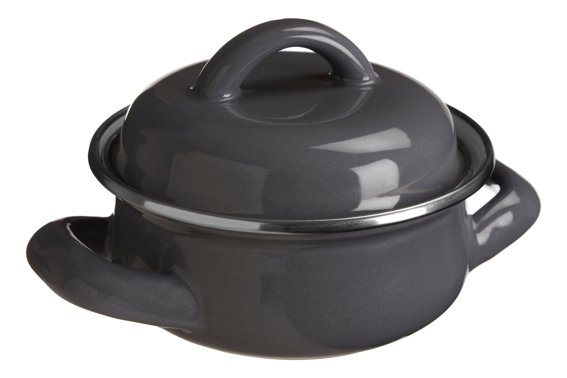 Maj Grey Enamel Mini Casserole Dish - Skandi London