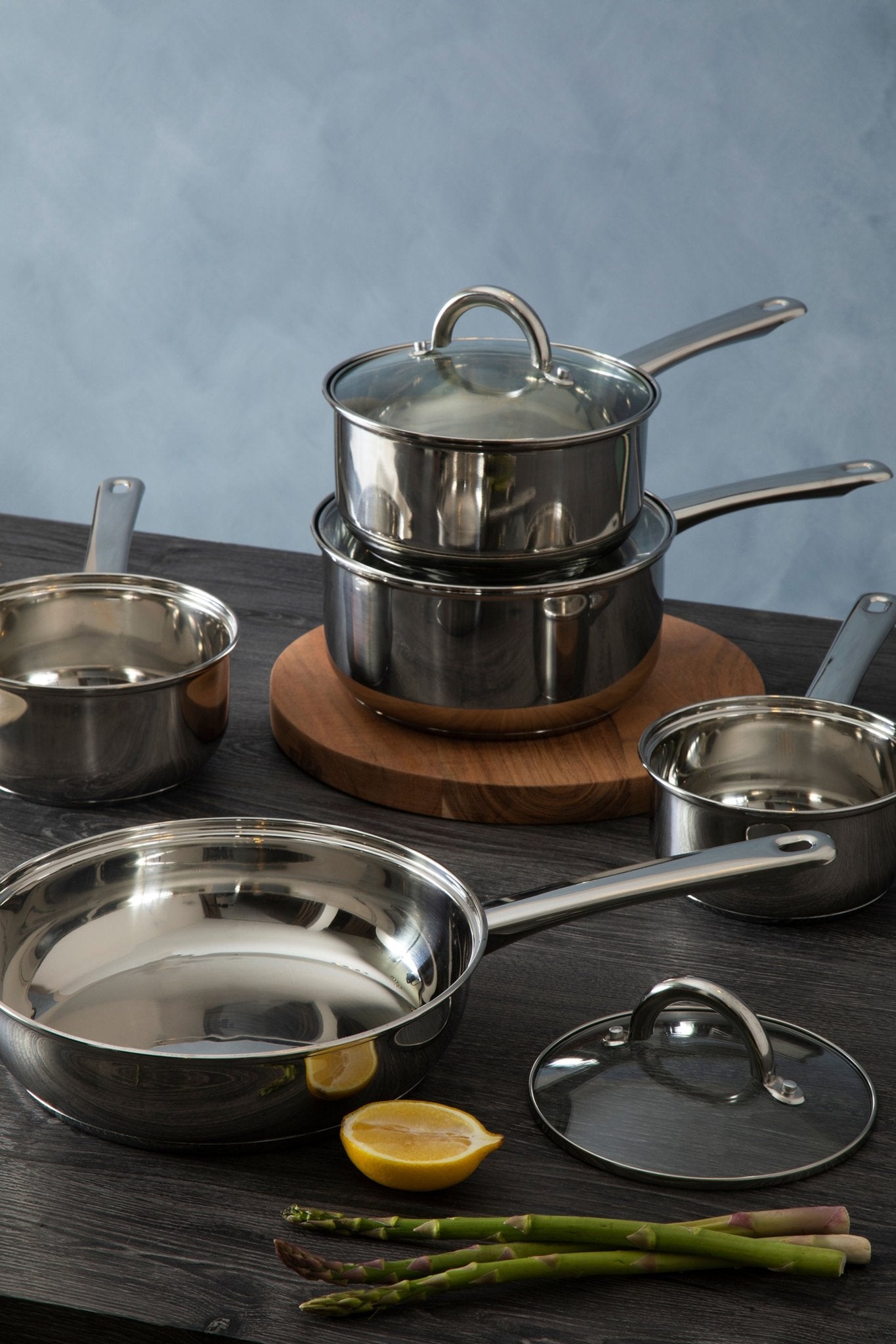 Agne Stainless Steel Saucepan Set - Skandi London