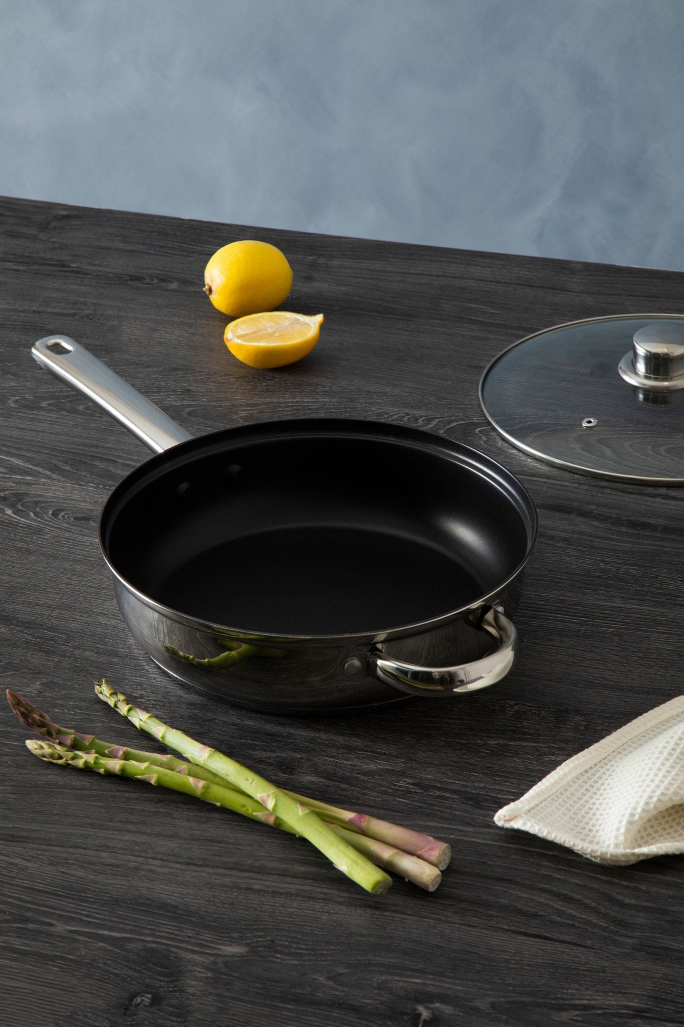 Kristian Stick Frypan With Glass Lid - Skandi London