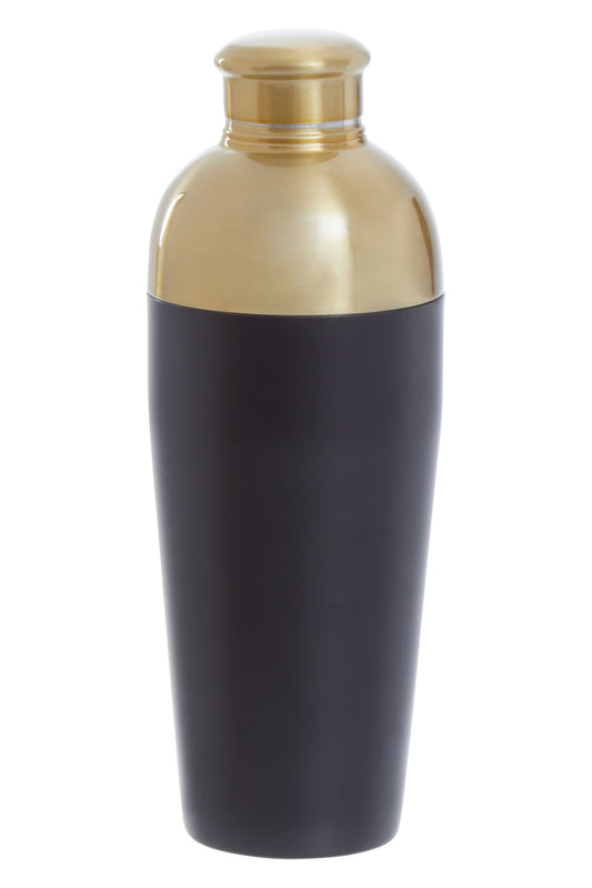 Kelda Gold Finish And Black Cocktail Shaker - Skandi London