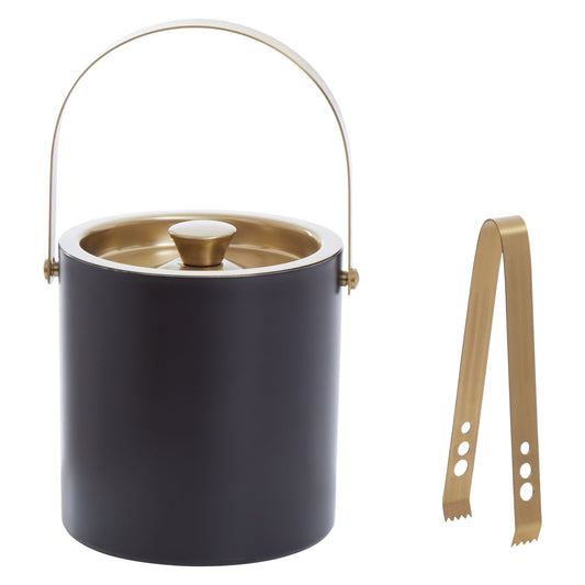 Kelda Black And Gold Finish Ice Bucket - Skandi London