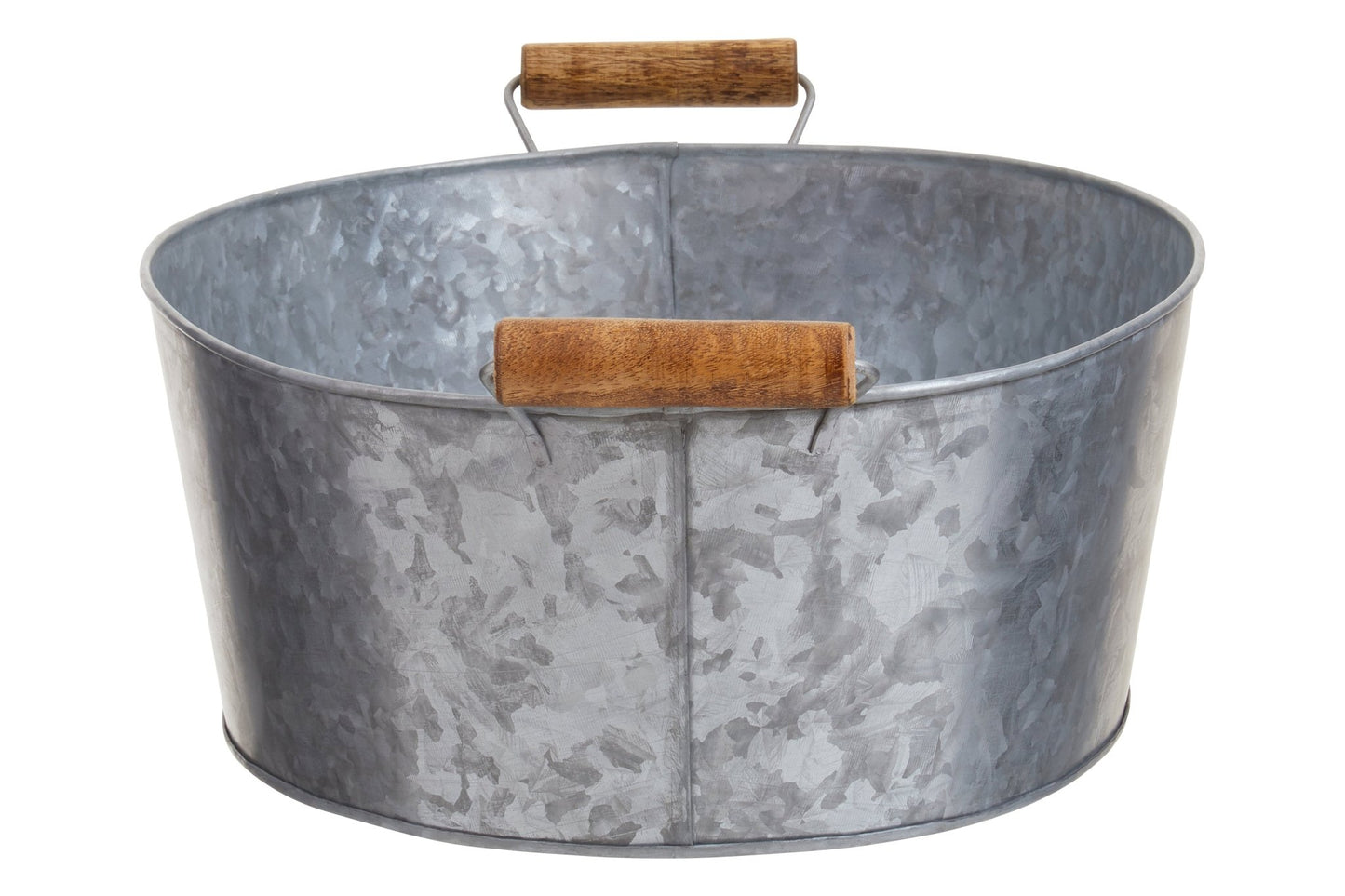 Dair Large Boat Shape Galvanised Steel Tray - Skandi London