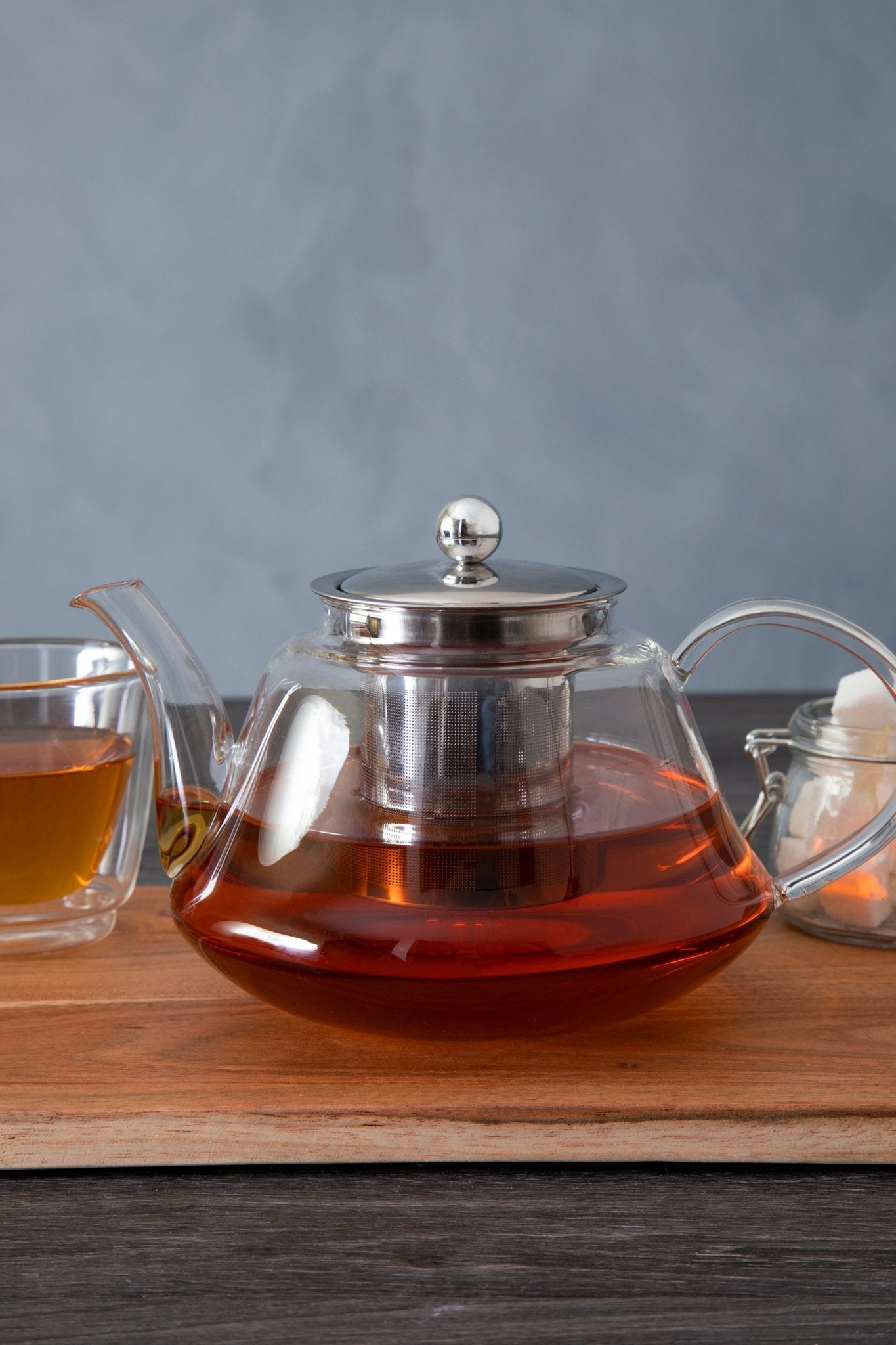 Frey Borosilicate Curved 1200ml Teapot - Skandi London