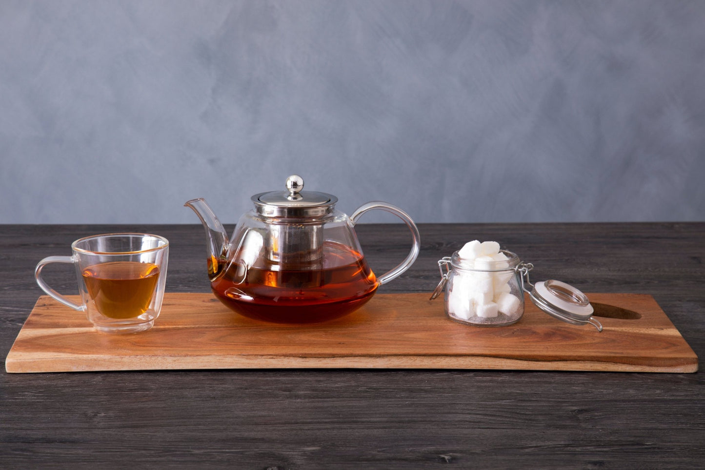 Frey Borosilicate Curved 1200ml Teapot - Skandi London