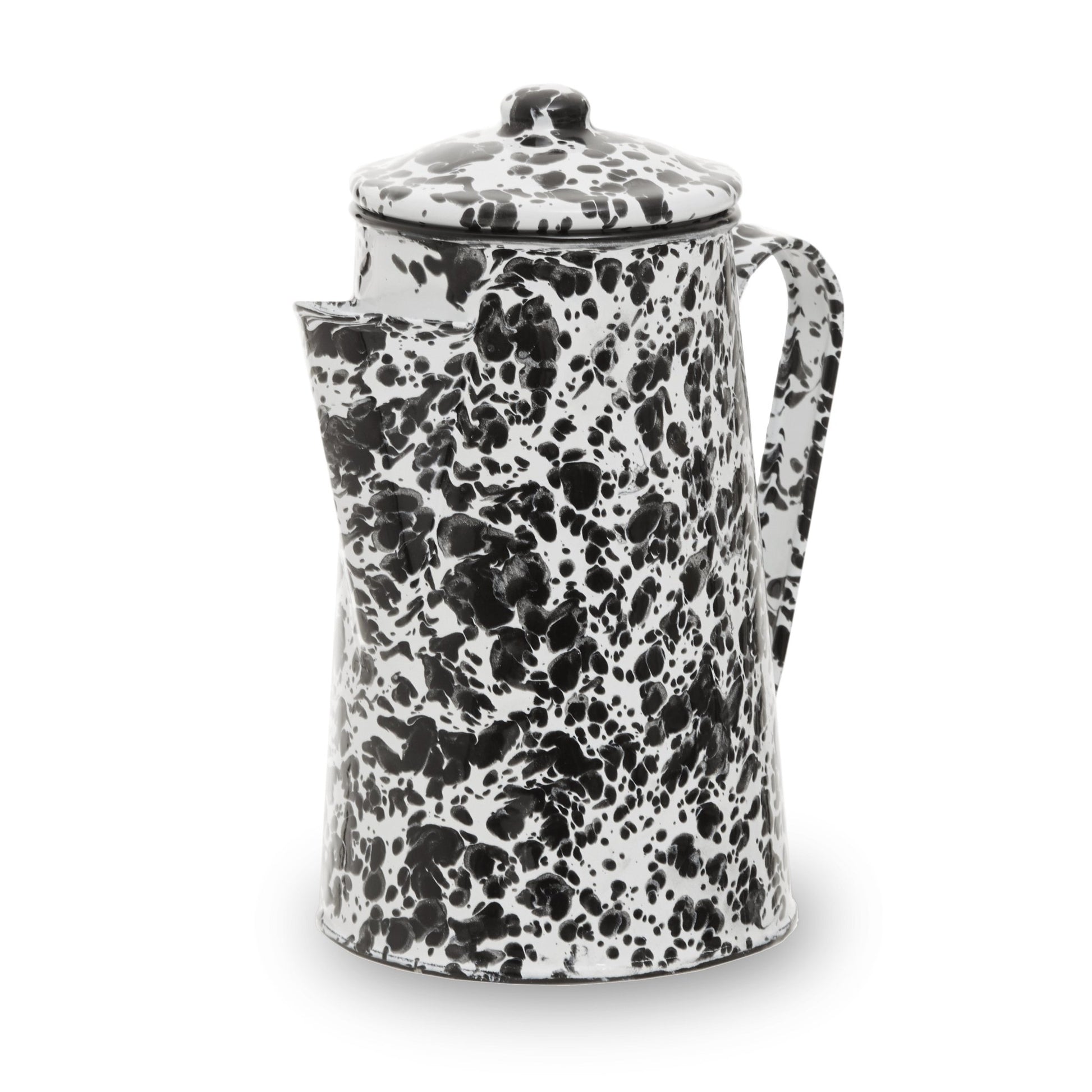 Goran Black And White Patterned Coffee Pot - Skandi London