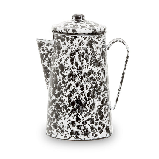 Goran Black And White Patterned Coffee Pot - Skandi London