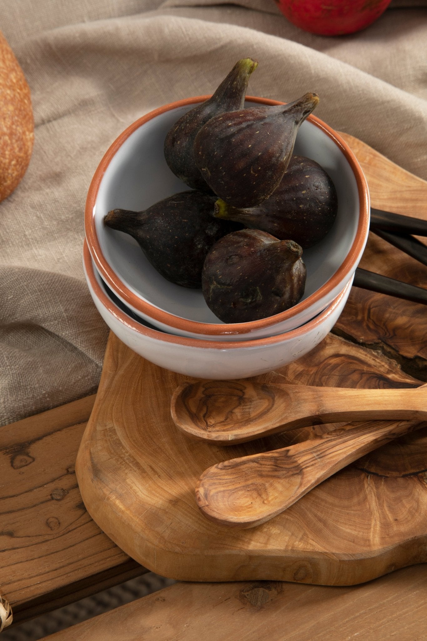 Set Of Two Britta White Glazed Mini Bowls - Skandi London