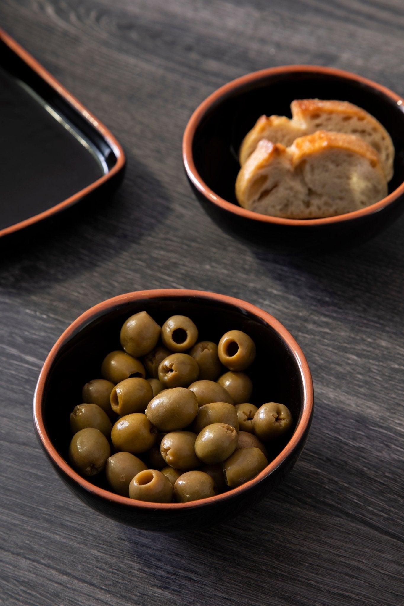 Set Of Two Britta Black Glazed Mini Bowls - Skandi London