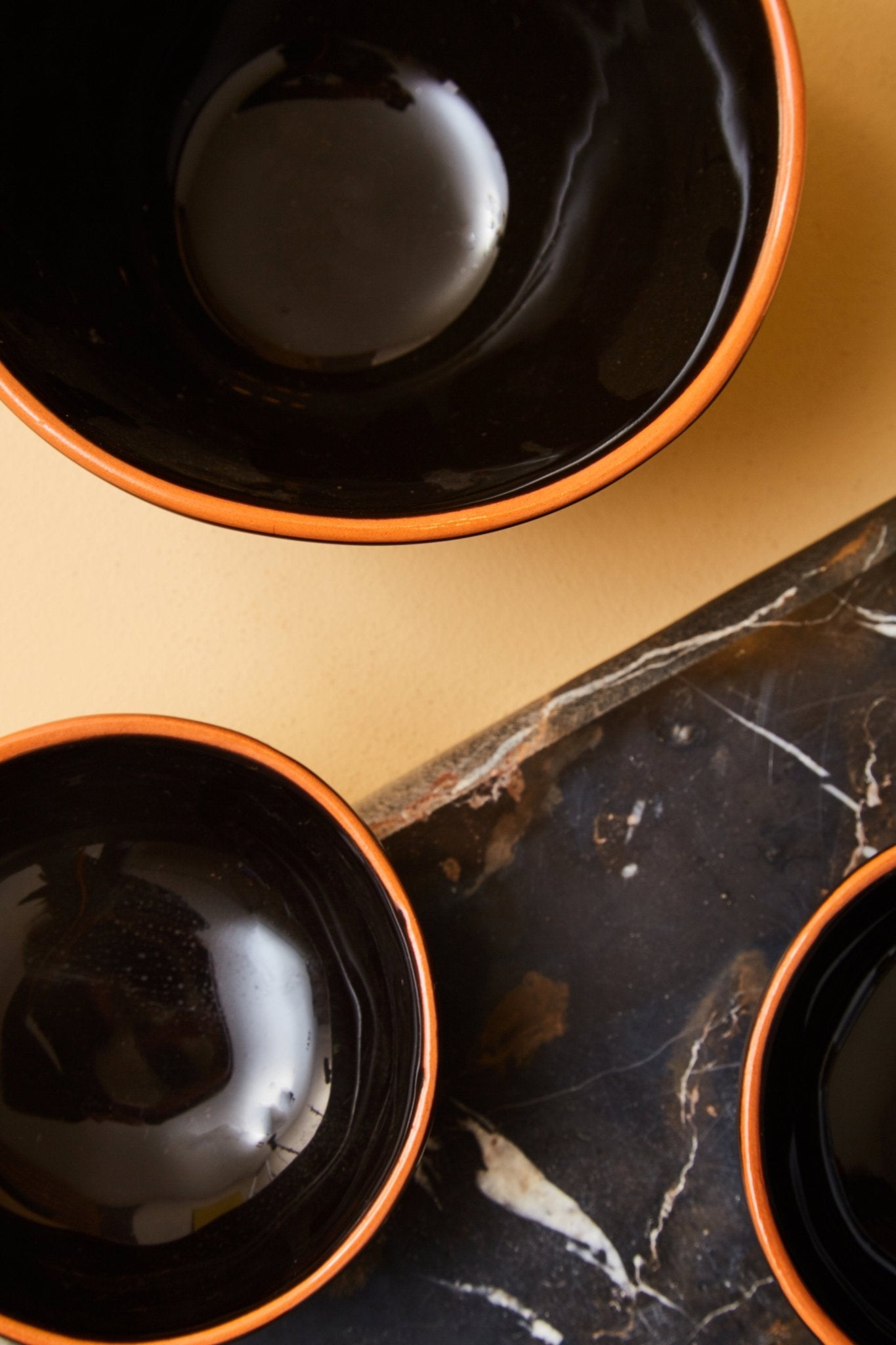 Set Of Two Britta Black Glazed Mini Bowls - Skandi London