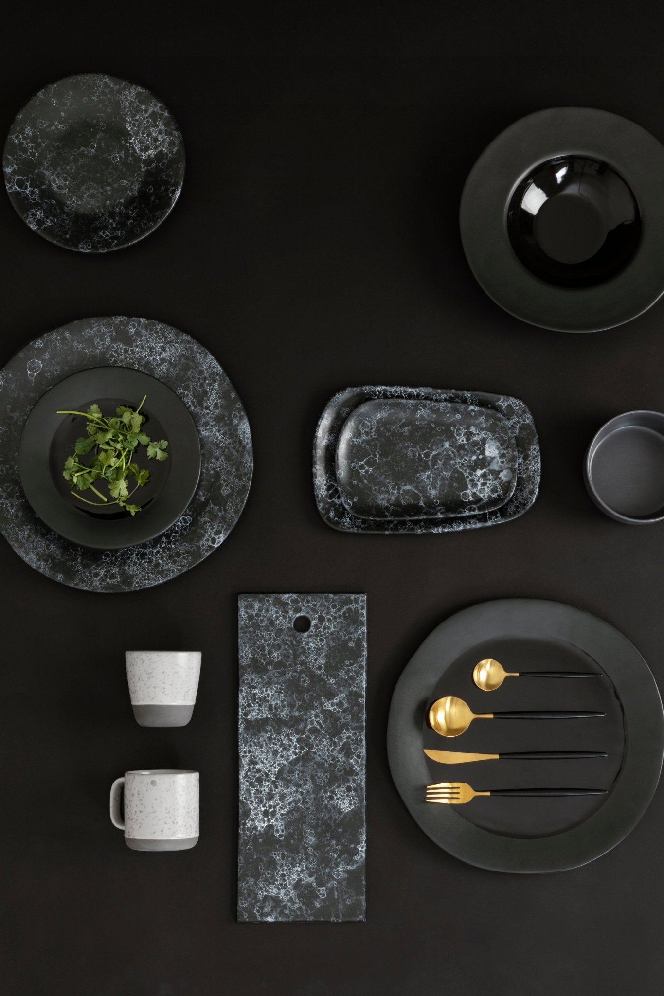 Goran Black Side Plate - Skandi London