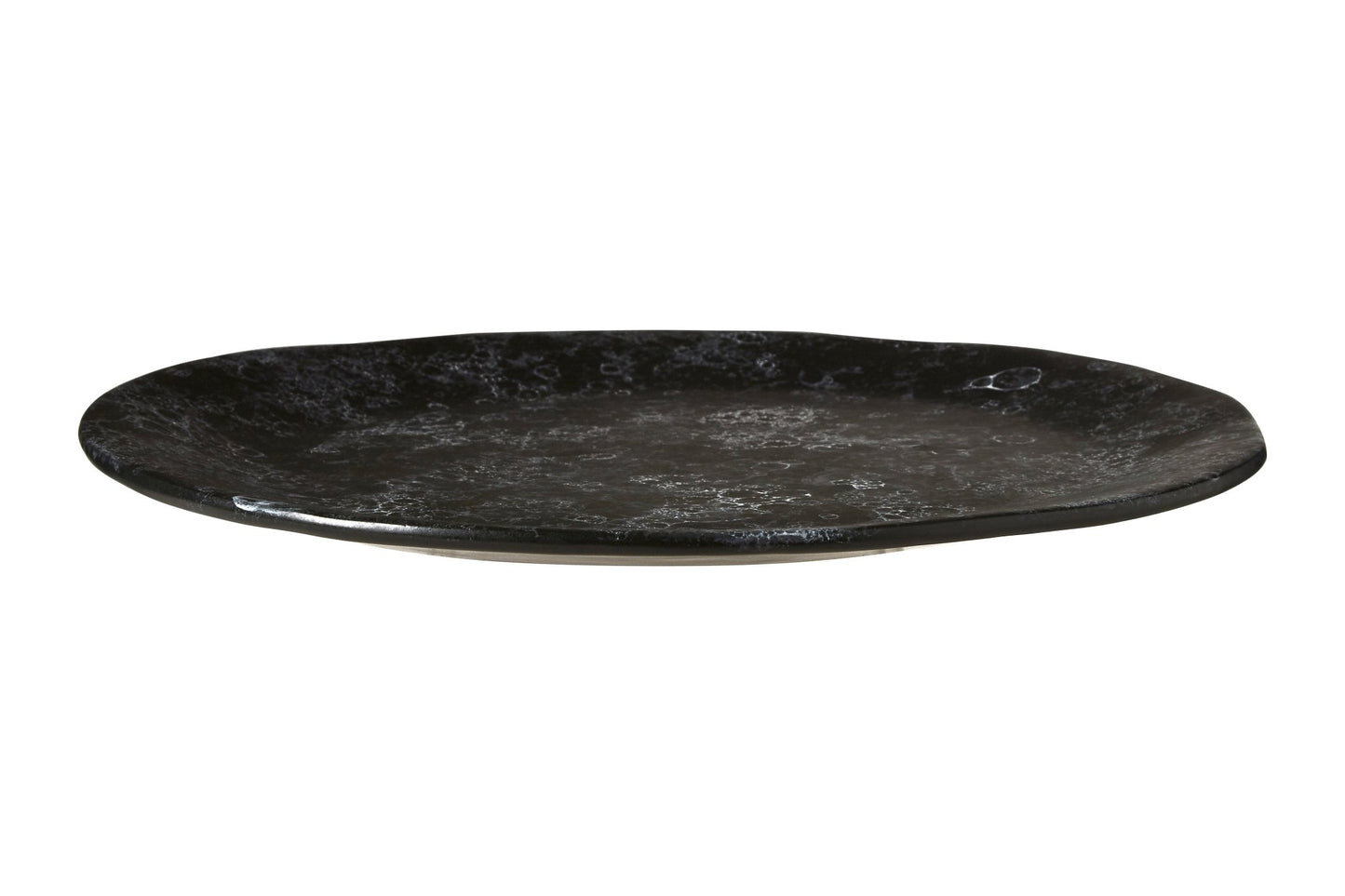 Goran Black Faux Marble Pizza Plate - Skandi London