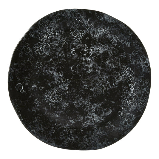 Goran Black Faux Marble Pizza Plate - Skandi London