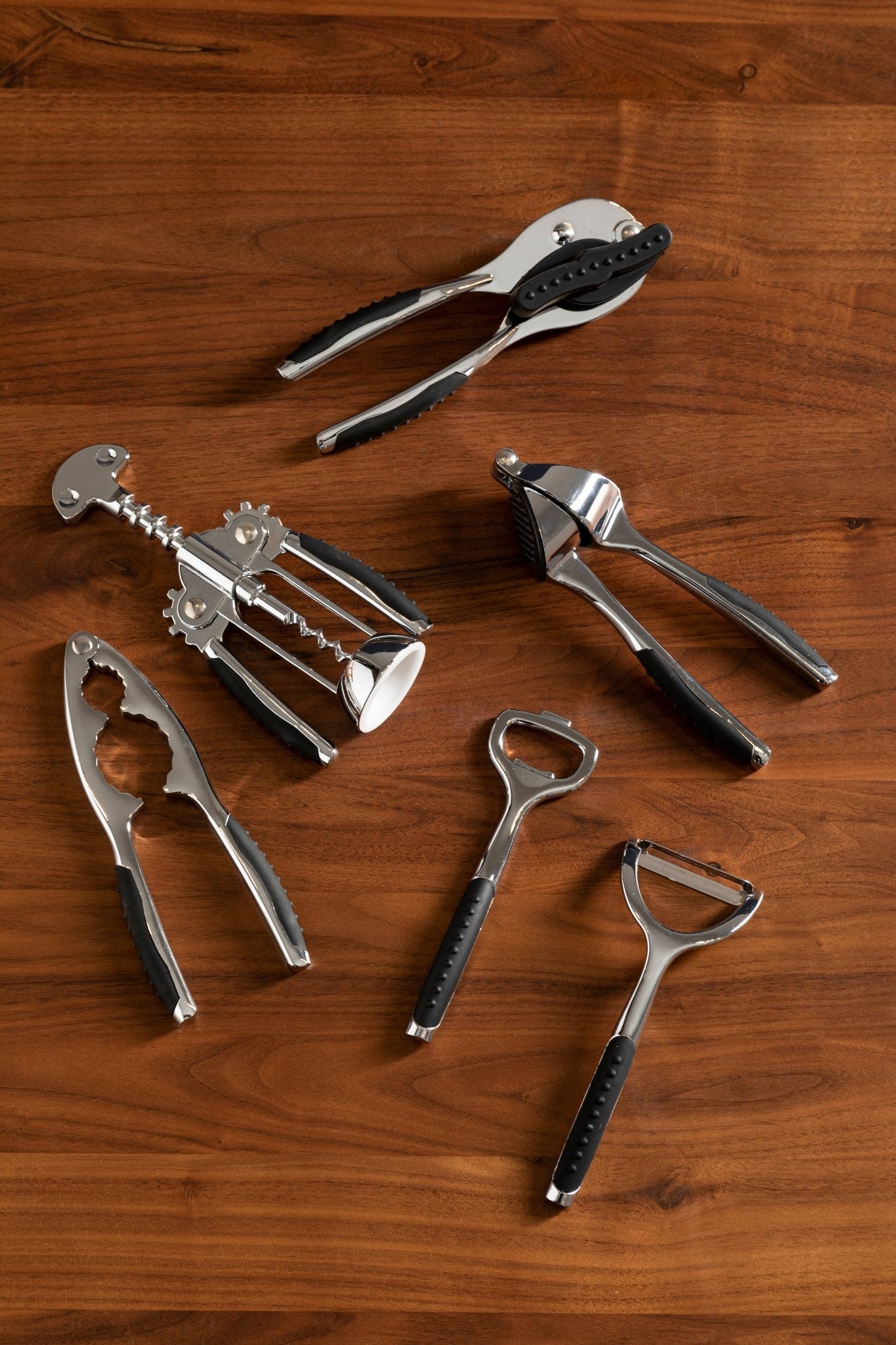 Liv 7pc Chrome Finish Kitchen Gadget Set - Skandi London