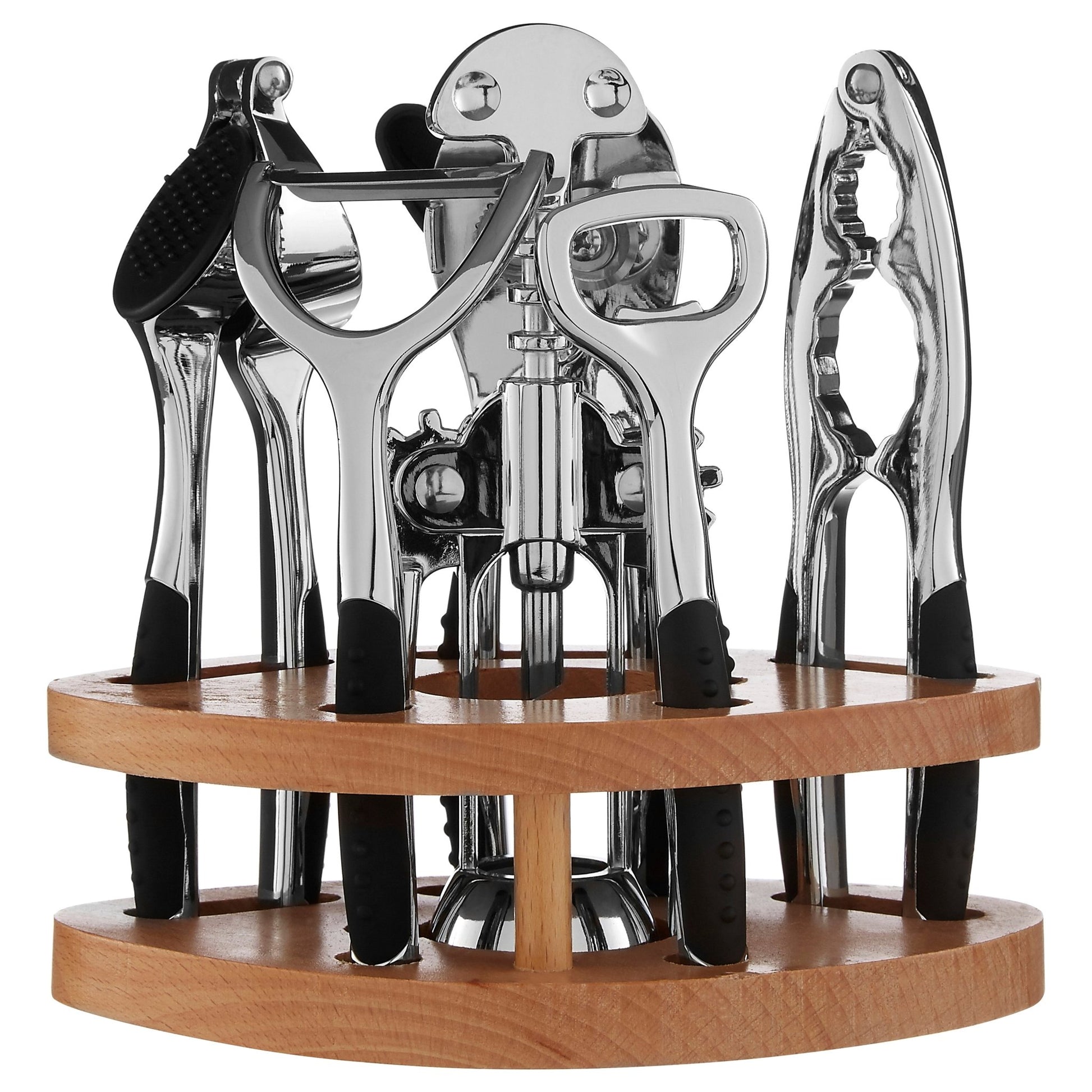 Liv 7pc Chrome Finish Kitchen Gadget Set - Skandi London