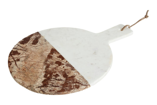 Anderson White And Brown Marble Round Paddle Board - Skandi London