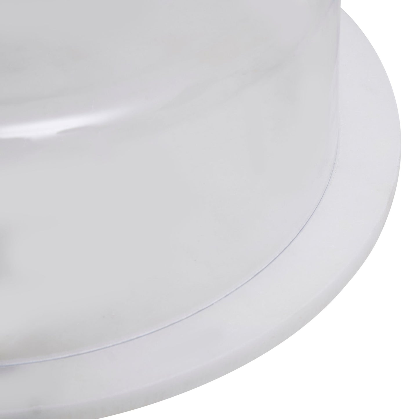 Harold White Marble Cheese Board With Domed Lid - Skandi London