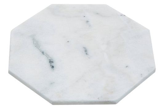 Harold White Finish Octagonal Marble Trivet - Skandi London
