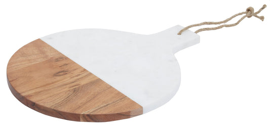 Kent Large Marble And Acacia Wood Paddle Board - Skandi London