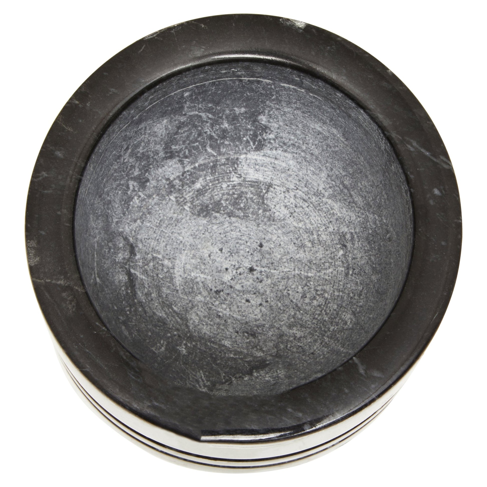 Mikele Black Marble Textured Mortar And Pestle - Skandi London
