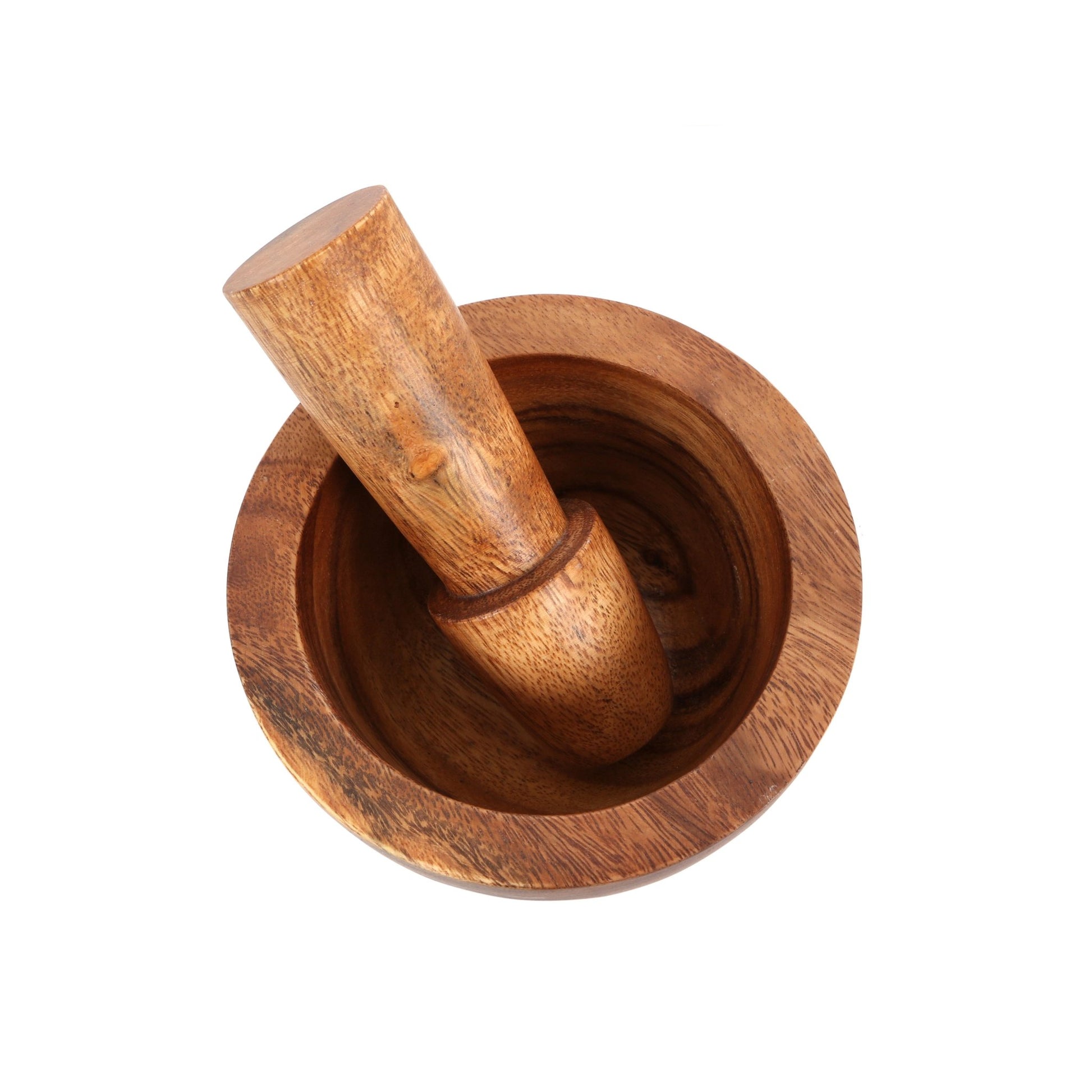 Heidrun Acacia Wood Mortar And Pestle - Skandi London