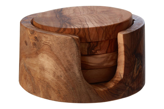 Heidrun Olive Wood Coasters - Skandi London
