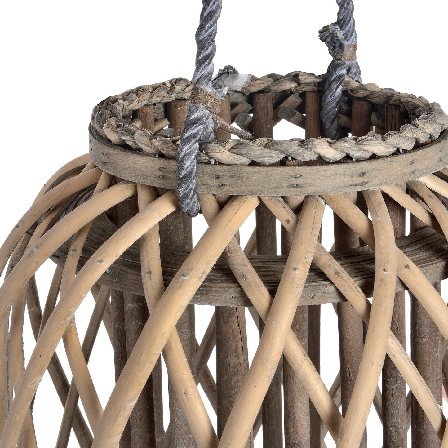 Skandi London Large Standing Wicker Lantern - Skandi London